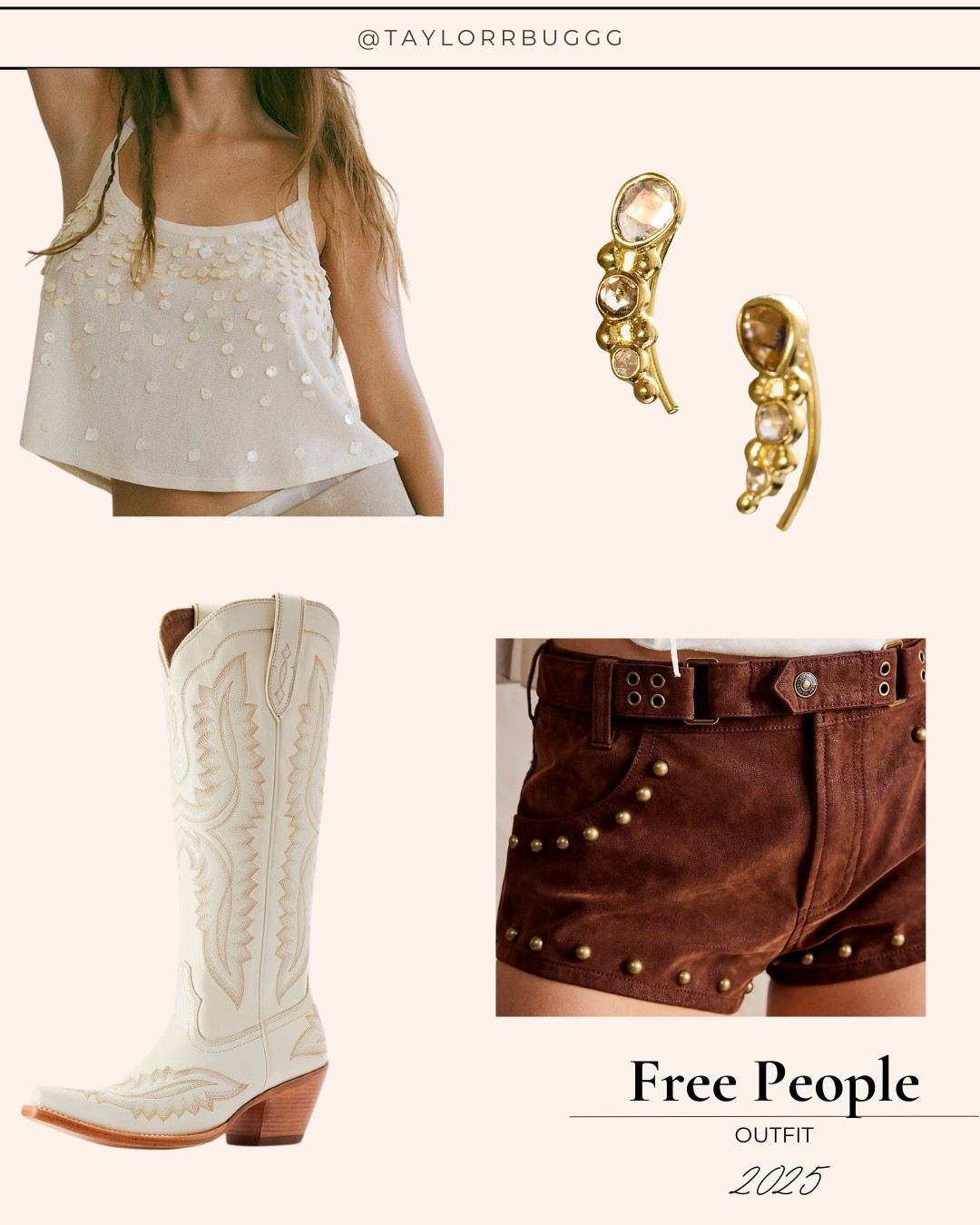 Concert season called and I definitely answered. This Free People ‘fit is giving rodeo queen meets festival free spirit—and I’m here for every stud and stitch. The suede shorts? A moment. The embellished crop? A vibe. And these Ariat boots were made for dancing (and turning heads).

Linked every piece in my LTK for your next country concert, girls’ trip, or festival weekend.

Catch me front row—looking like a honky tonk dream.
#FestivalFashion #FreePeopleStyle #AriatBoots #LTKFestival #CountryConcertOutfit #WesternVibes #OutfitInspo #SouthernStyle

#LTKFestival #LTKShoeCrush #LTKSeasonal