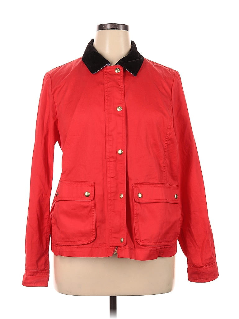 J. Crew Factory Store Jacket: Red Jackets & Outerwear - Size X-Large | ThredUp