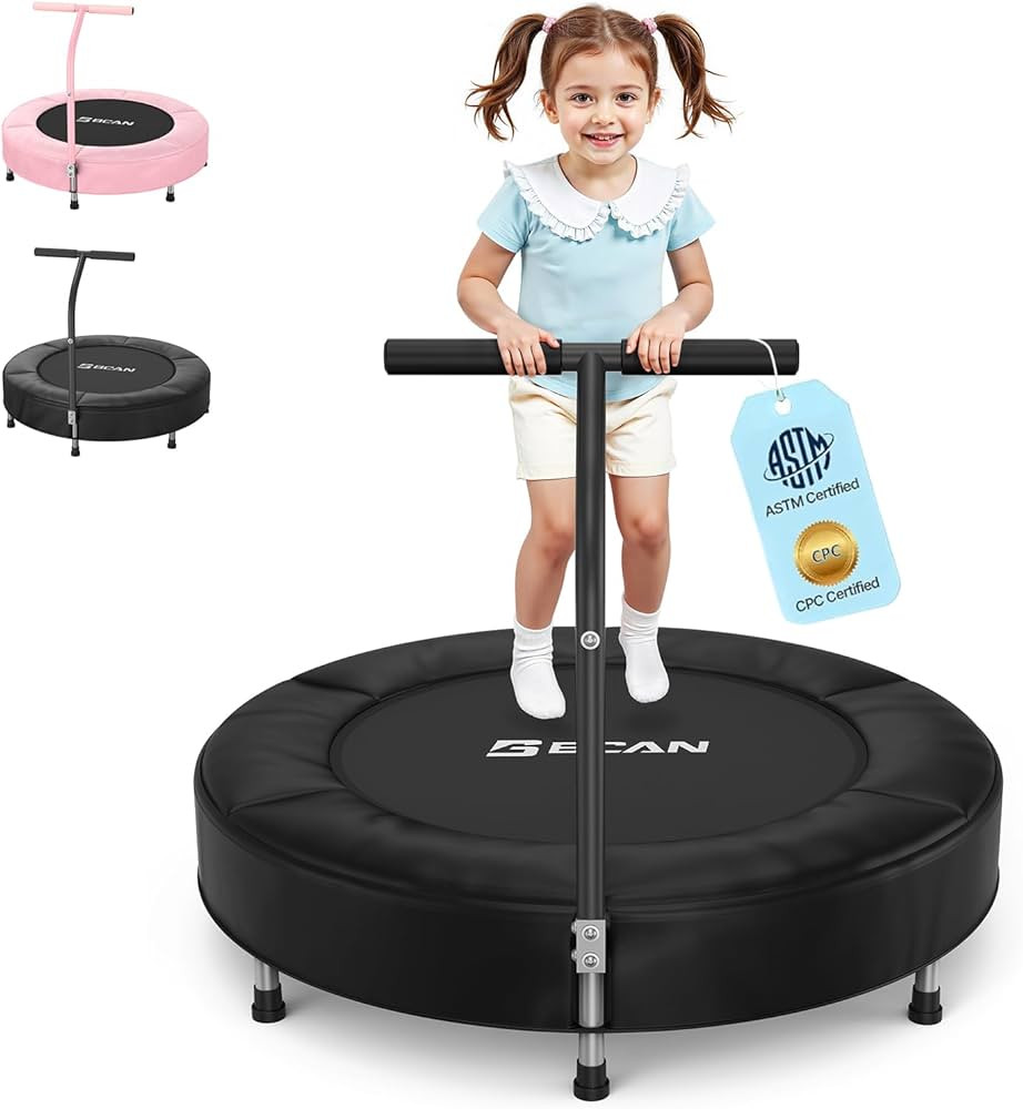 BCAN 36'' Toddler Trampoline, ASTM Certified - Kids Trampoline for Ages 1-6, Foam Handle & Safe T... | Amazon (US)