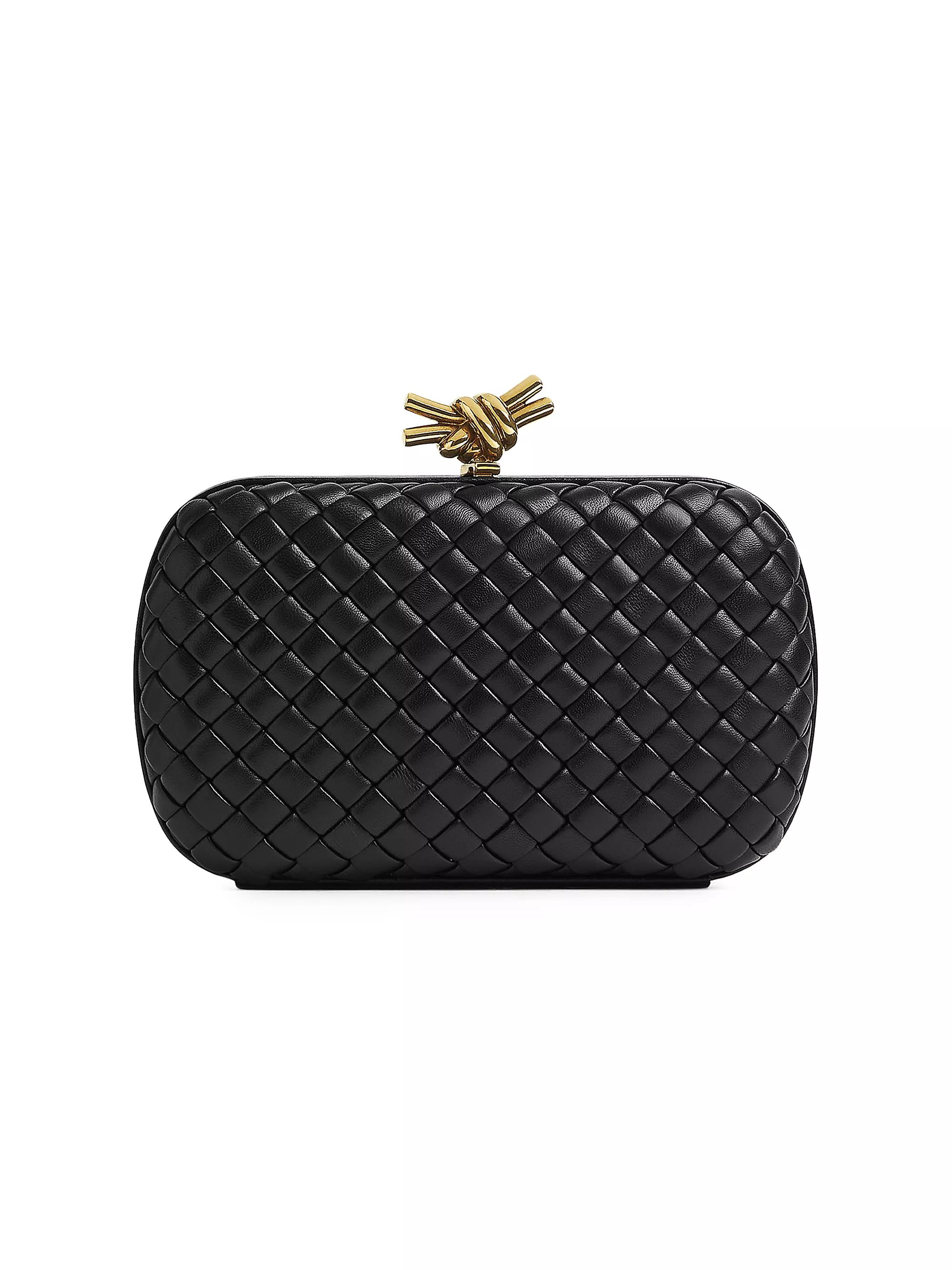 Knot Padded Leather Clutch | Saks Fifth Avenue