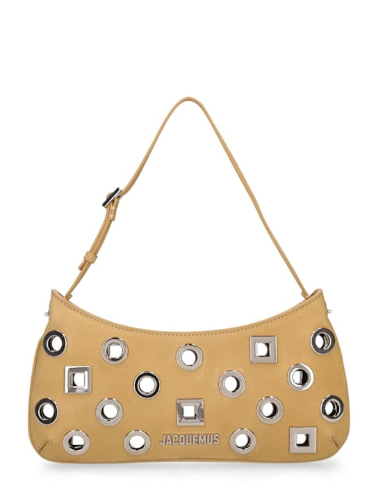 Le Bisou Rond Carre leather shoulder bag | Luisaviaroma