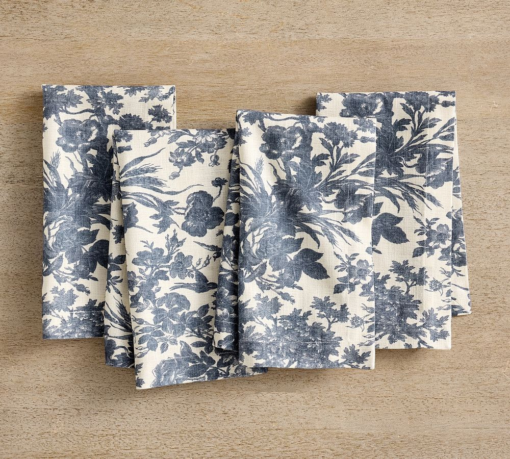 Sorrel Toile Organic Cotton Napkins - Set of 4 | Pottery Barn (US)