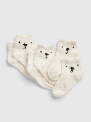 Baby First Favorite Brannan Bear Cozy Socks (3-Pack) | Gap (CA)