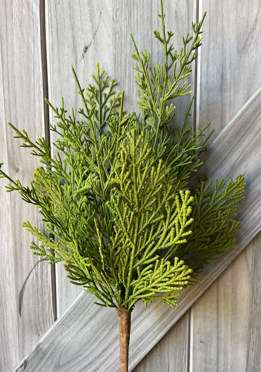 SET of 1 or 3, 17 Faux Cedar Spray, Faux Cedar Bush, Holiday Cedar Spray, Christmas Cedar Pick, F... | Etsy (US)