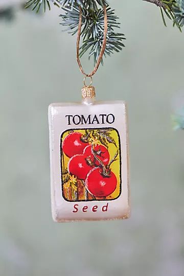Tomato Seed Glass Ornament | Anthropologie (US)