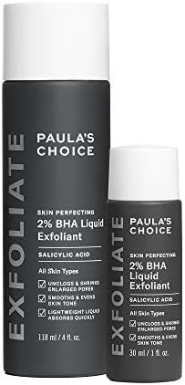 Paula's Choice Skin Perfecting 2% BHA Liquid Salicylic Acid Exfoliant Duo, Gentle Exfoliator for Bla | Amazon (US)