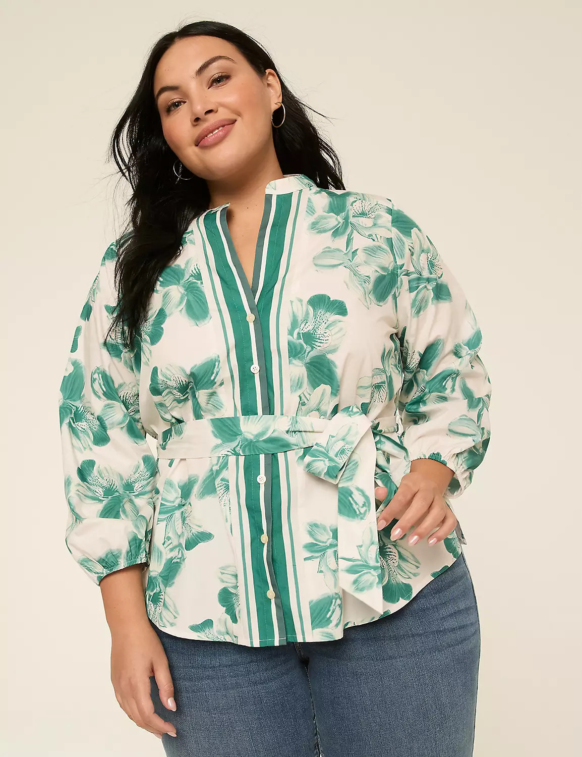 Button-Down Belted Tunic | Lane Bryant (US)