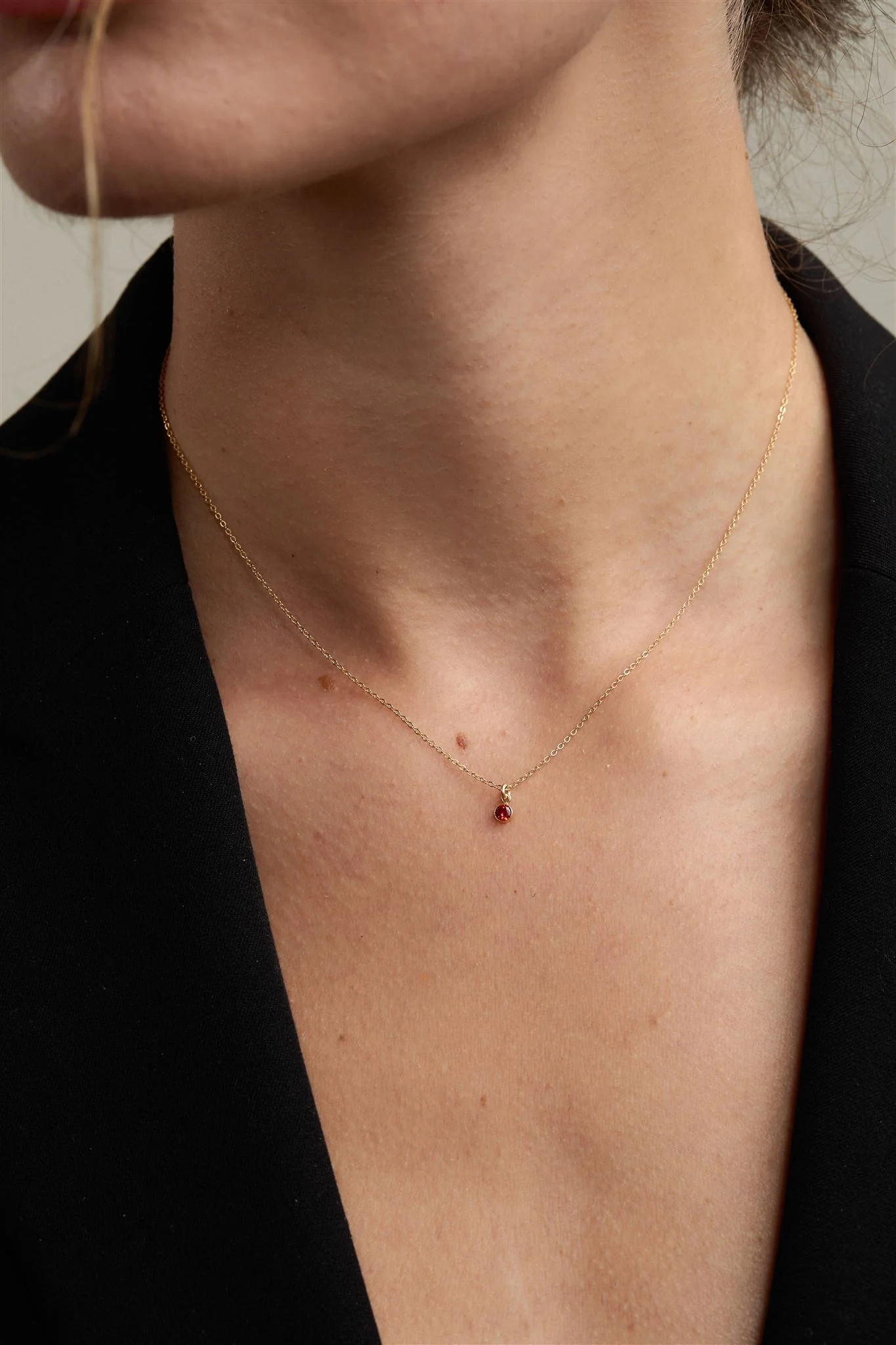 Birthstone Charm Necklace | Set & Stones