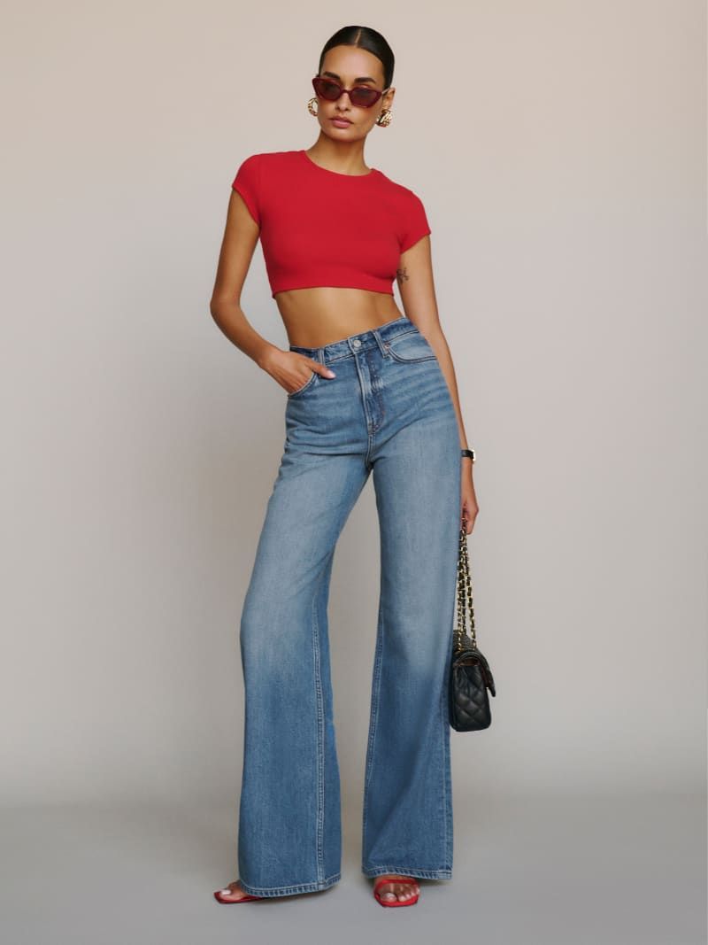 Cary Lived-in Wide Leg Jeans | Reformation (Global)