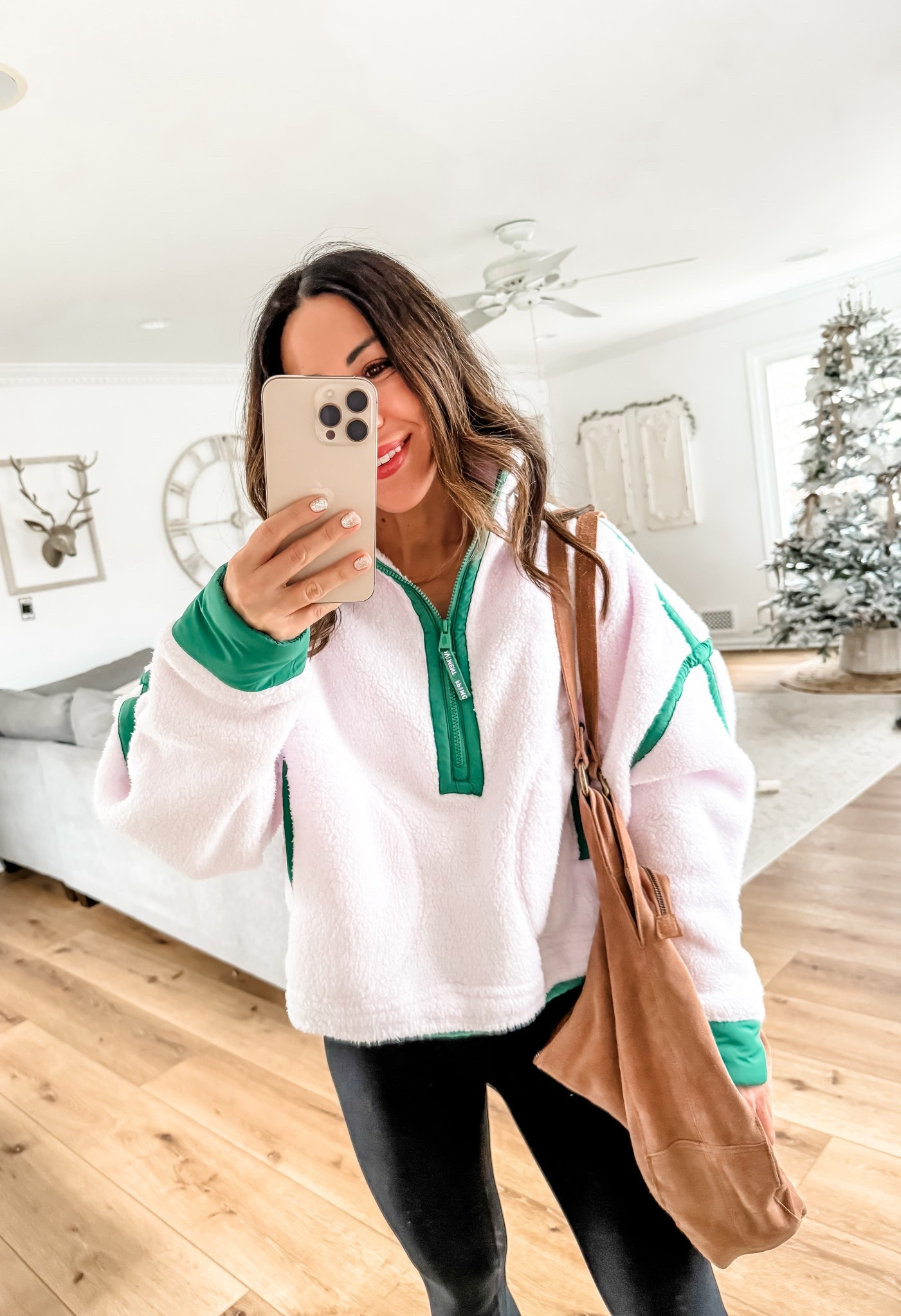 Wearing small fleece pullover. Spend $150 and get $100 towards a future purchase at free people.

#LTKFindsUnder100 #LTKGiftGuide #LTKSaleAlert