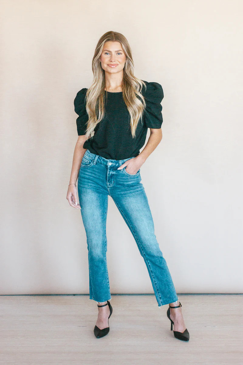 Easily Yours Black Short Sleeve Blouse | Apricot Lane Boutique