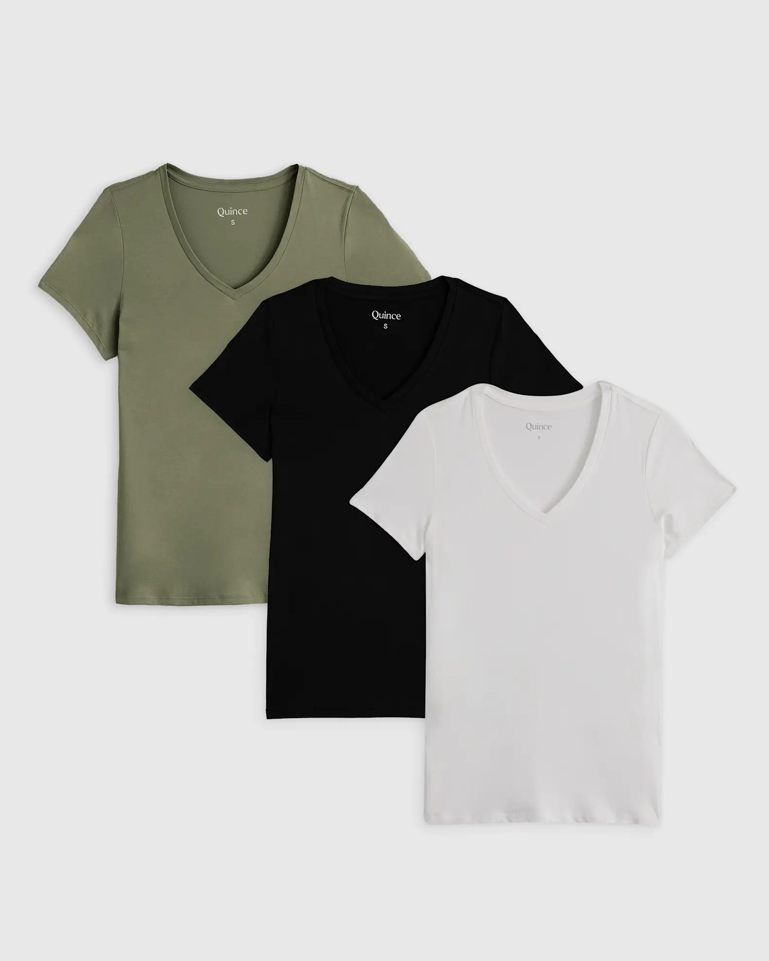 Cotton Modal V Neck Tee | Quince