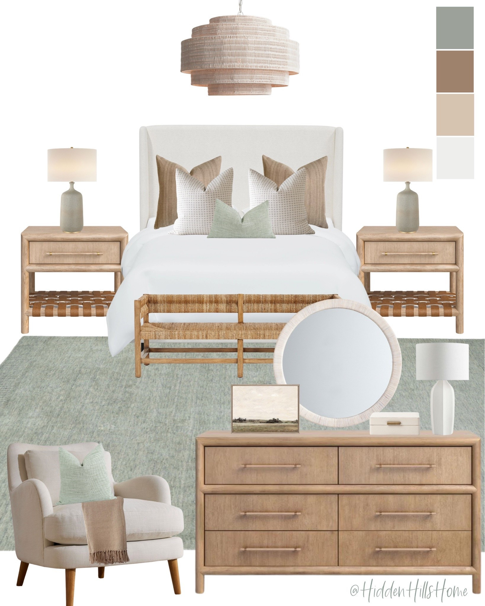 Primary bedroom mood board, modern transitional bedroom design inspo, coastal master bedroom mood board #bedroom

#LTKHome #LTKSaleAlert #LTKSeasonal
