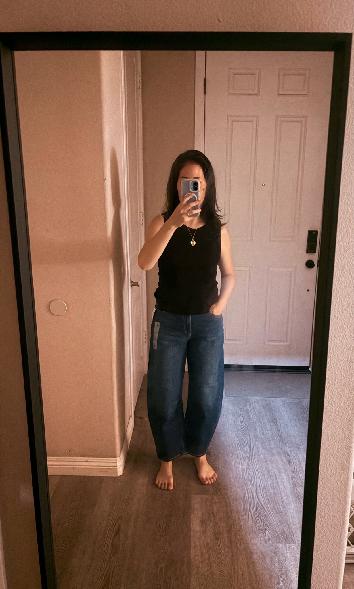 So for the dark wash I actually prefer my normal size 4. So stretchy and comfy!  Sale ends Sunday only $16

Old Navy
Barrel jeans
Stretchy jeans

#LTKSaleAlert