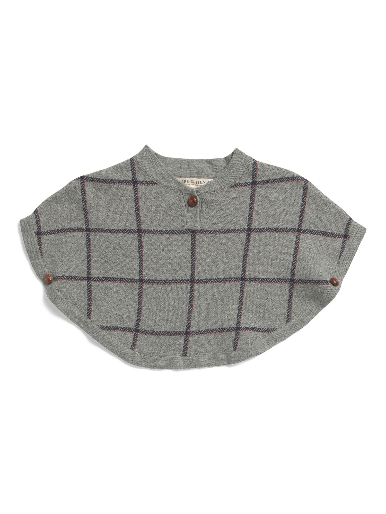 Girls Plaid Cape | TJ Maxx
