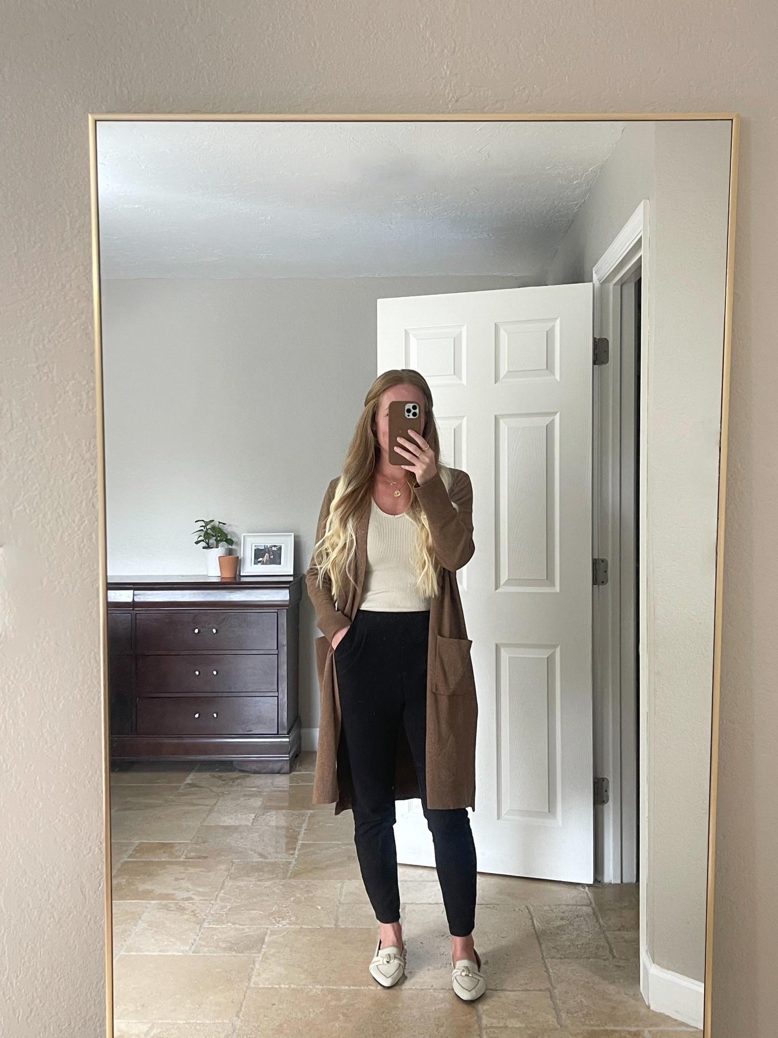 Women’s office outfit, Florida winter office outfits, bodysuits, black work pants, cardigans, cardigan coat, neutral flats 

#LTKWorkwear #LTKFindsUnder50 #LTKFindsUnder100