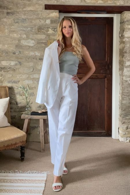 Spring outfit—classic linen set can be paired with just about any top giving you chic polished look

Vacation outfit, resort wear, spring break, linen blazer, linen pants, jcrew, Abercrombie, Sloan pants, spring style, summer style, summer outfit

#LTKfindsunder100 #LTKstyletip #LTKSpringSale