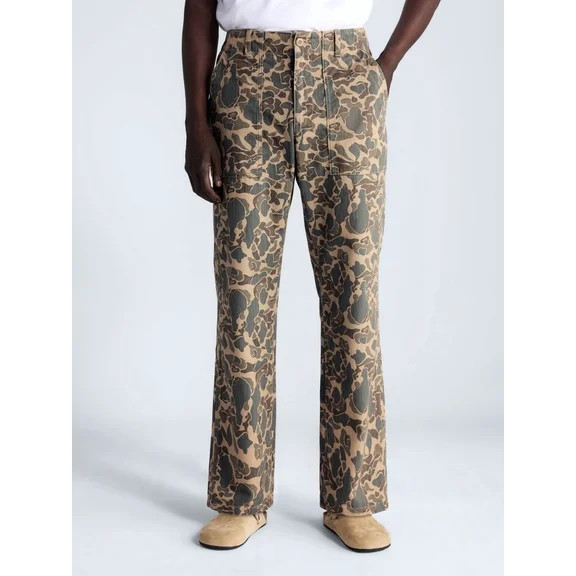 Free Assembly Men's Cotton Camo Utility Pants, Waist Sizes 30-38 | Walmart (US)