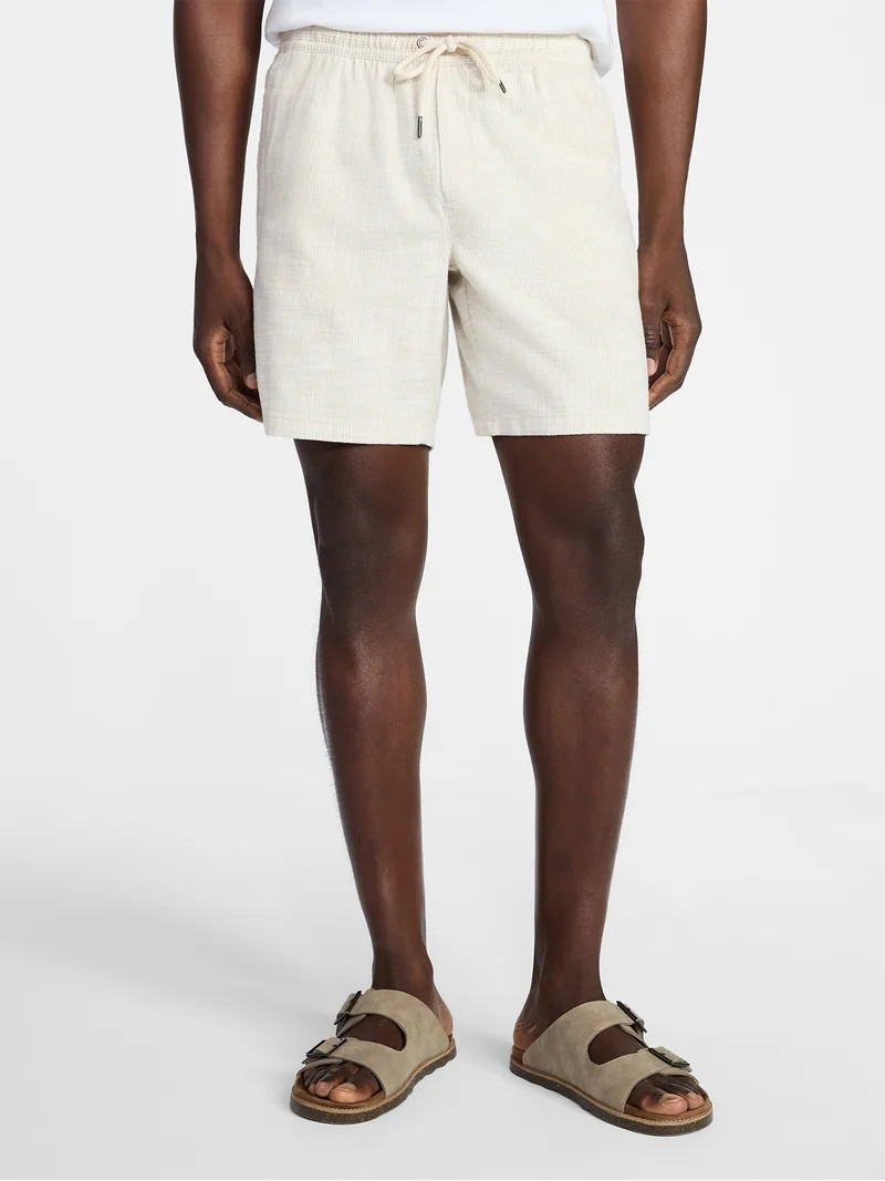 George Men's Yarn-Dye Pull On Shorts, 8" Inseam, XS-3XL | Walmart (US)