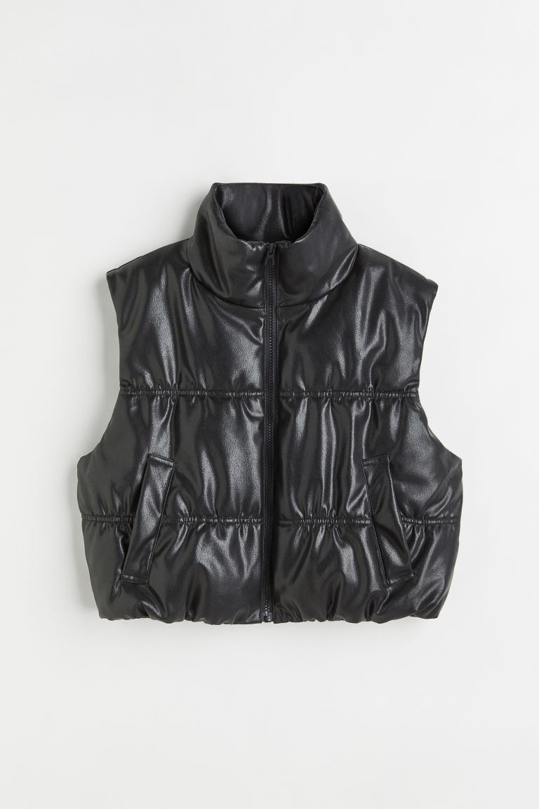 H & M - Puffer Vest - Black | H&M (US + CA)