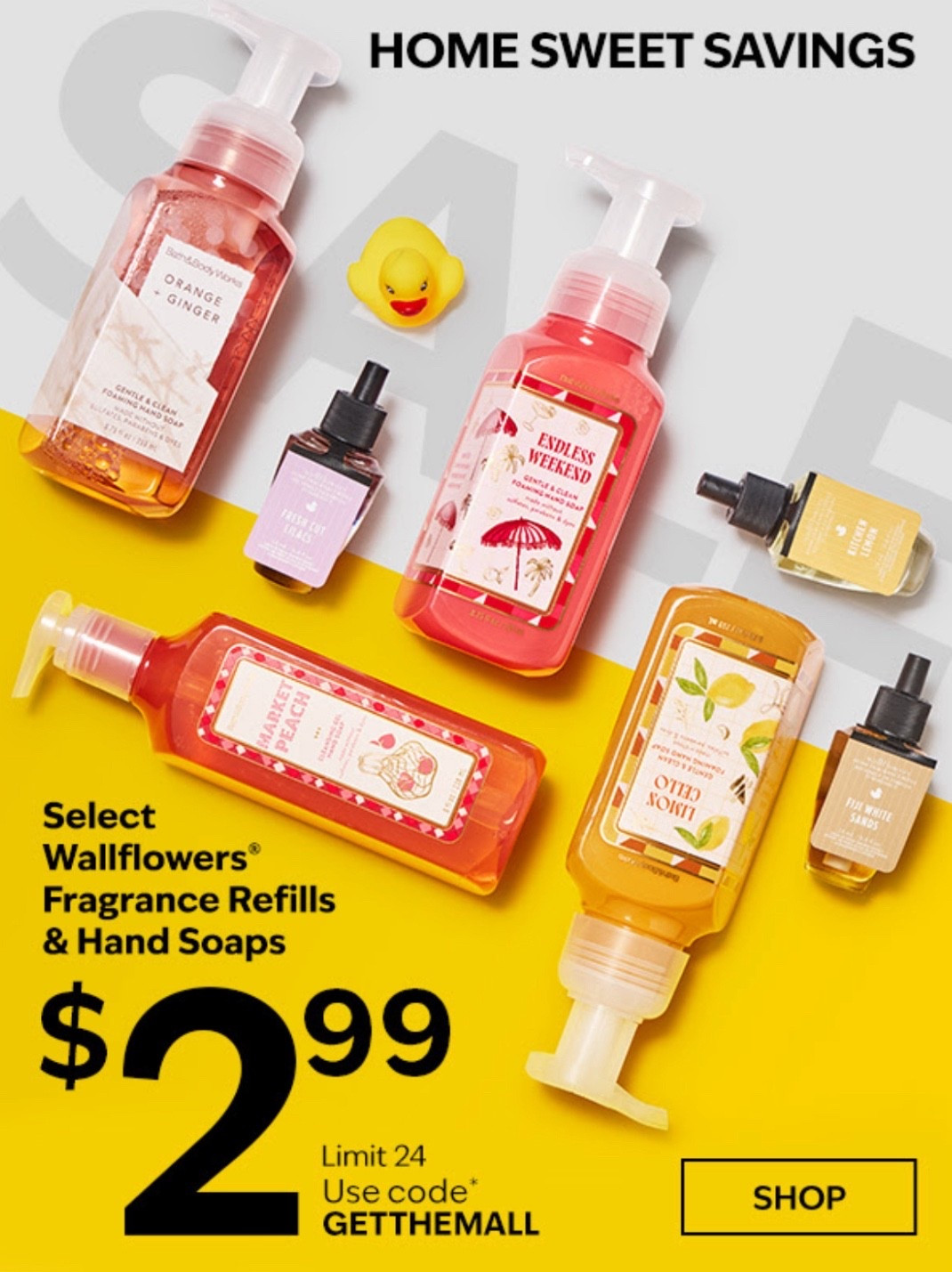 Bath & Body Works has tons of Hand Soaps & Wallflowers marked down to only $2.99 today! Use code GETTHEMALL for the full deal. Excellent time to browse, as lots of new fragrances were just added to the sale. 

#LTKSaleAlert #LTKBeauty #LTKHome