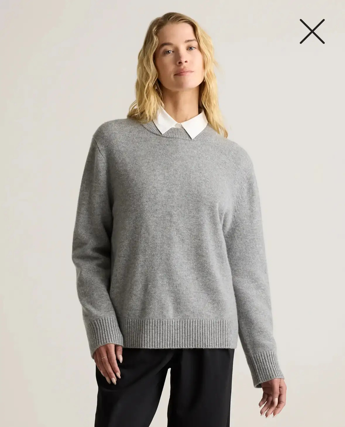 Mongolian Cashmere Oversized Crewneck Sweater | Quince