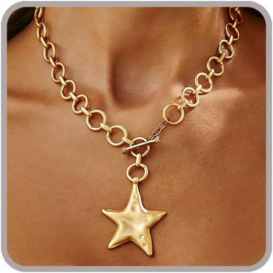 Sora Tuki Chunky Star Necklace for Women Trendy Big Statement Necklace Large Star Pendant Necklac... | Amazon (US)