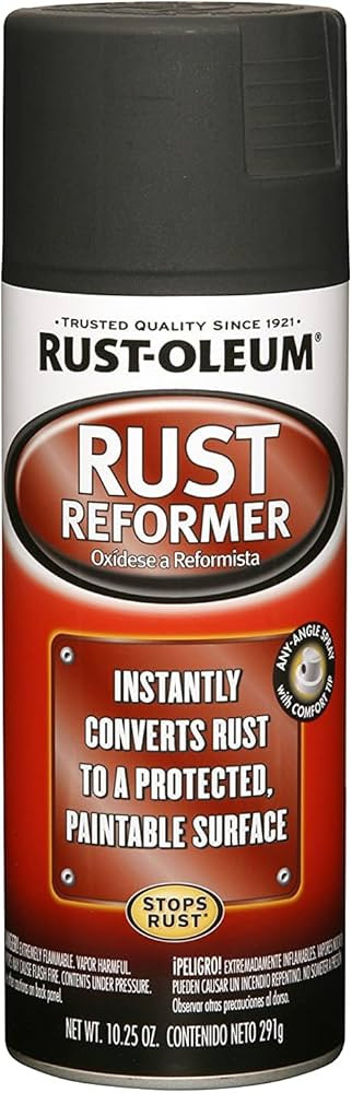 Rust-Oleum 248658 Rust Reformer Spray, 10.25 oz, Black | Amazon (US)
