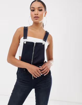 Blank NYC slim leg zip front overall | ASOS US