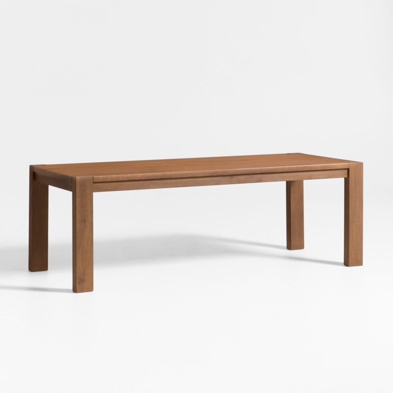 Terra 90" Warm Brown Oak Solid Wood Dining Table + Reviews | Crate & Barrel | Crate & Barrel