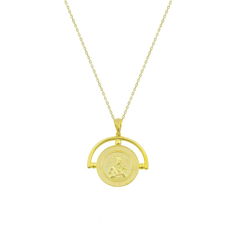 Coin Pendant Icon Necklace | The Sis Kiss