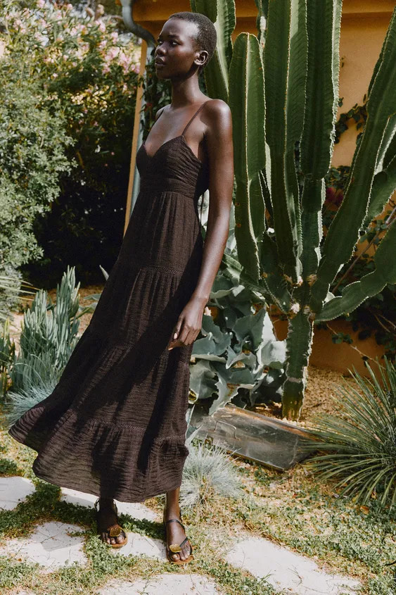 LONG STRAPPY DRESS | Zara US