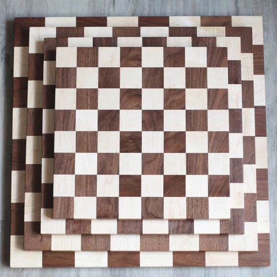 Handmade Solid Wood Chess Boards | Etsy (US)