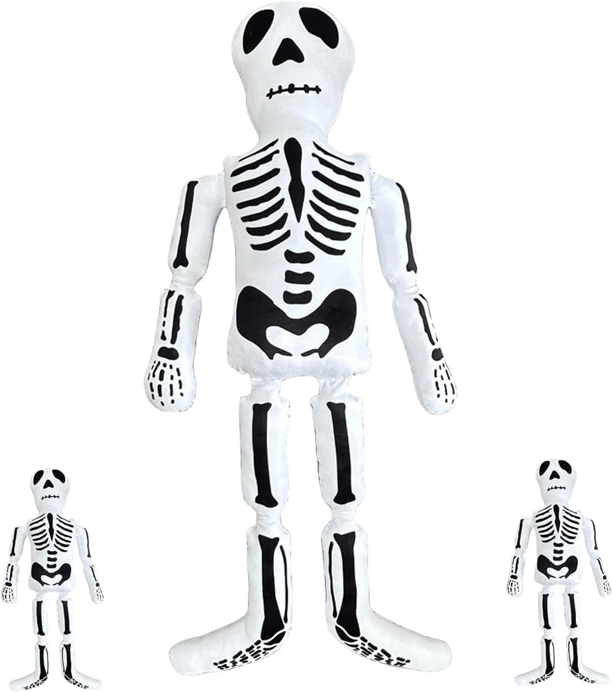 Halloween Mr. Bones Skeleton Shaped Plush,Halloween Plush Skeleton Pillow, Halloween Deco 5 Feet ... | Amazon (US)