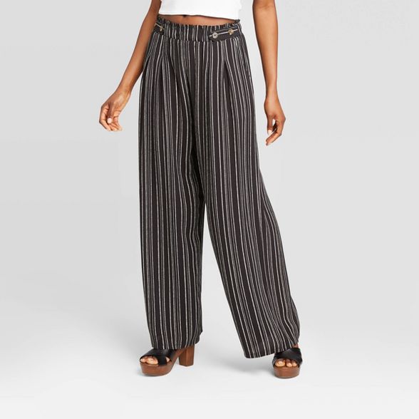 Women's Button Detail Wide Leg Palazzo Pants - Xhilaration™ | Target