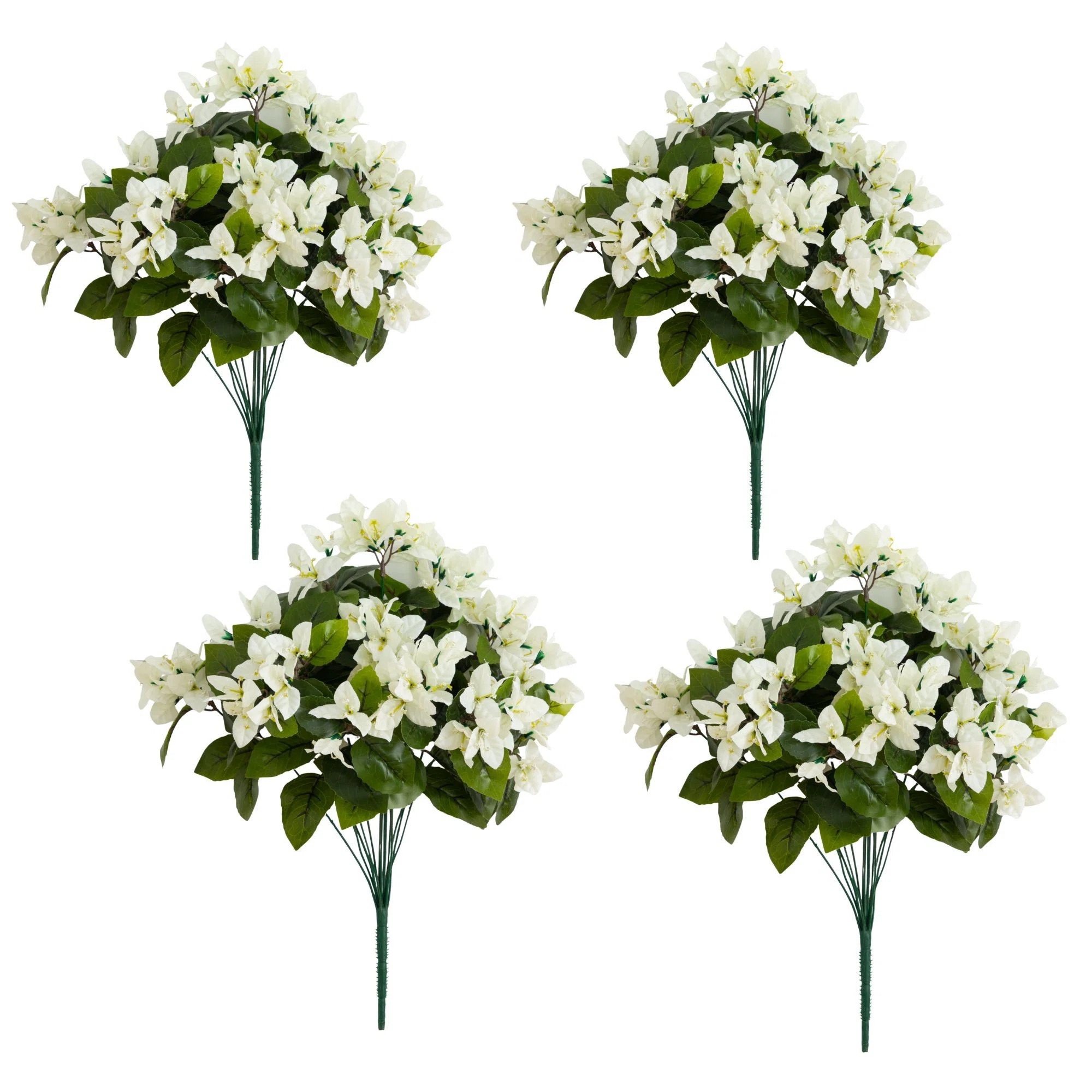 19In. UV Resistant Artificial Bougainvillea Bush (Indoor/Outdoor) - Set Of 4 | Wayfair North America