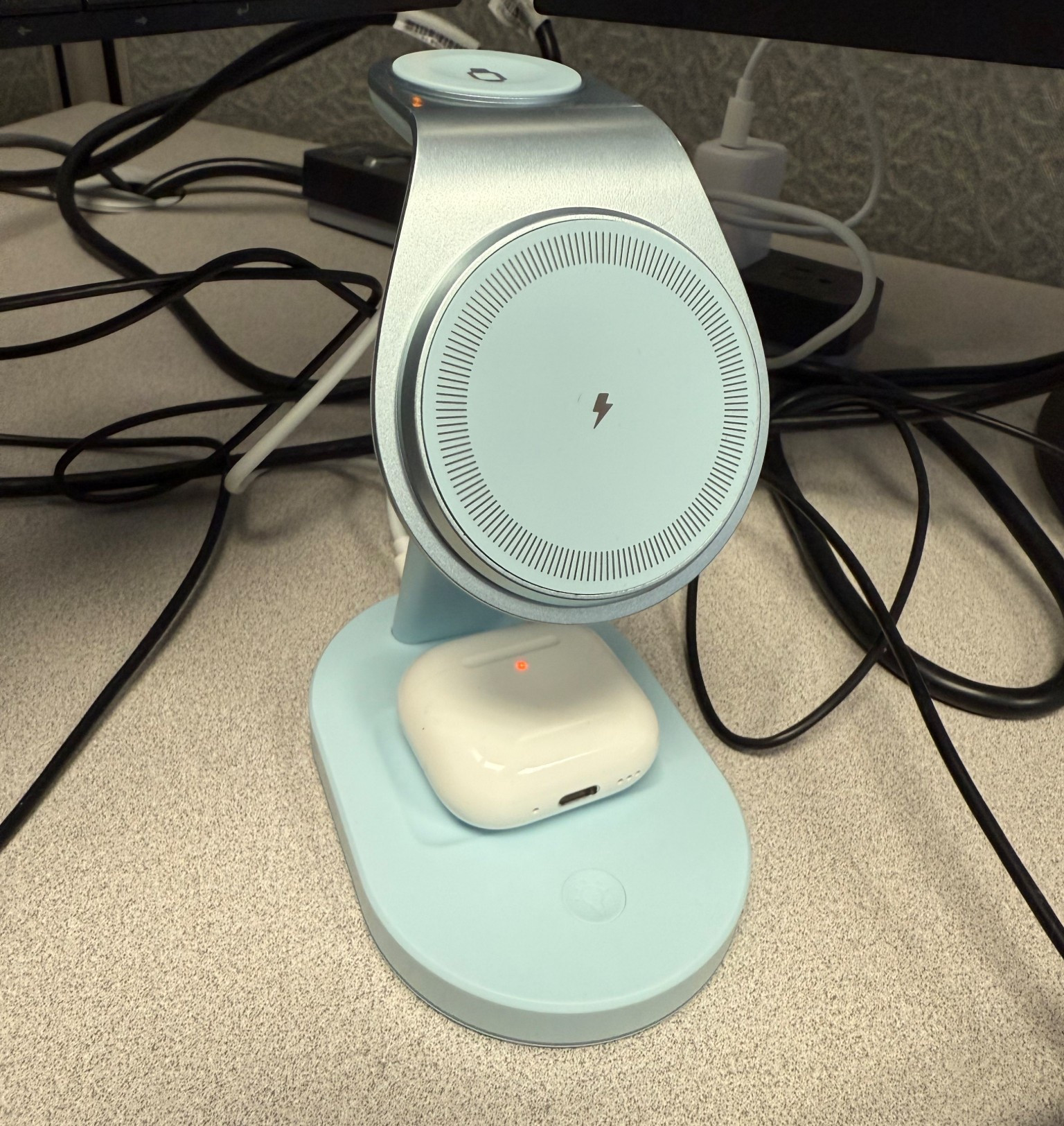 My desk is not cute but this charging station is everything! I always end up with devices dying at work so this has been a life saver.

#LTKFindsUnder50 #LTKHome