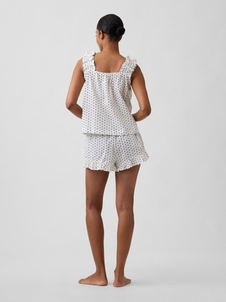 Ruffle Poplin PJ Shorts | Gap Factory