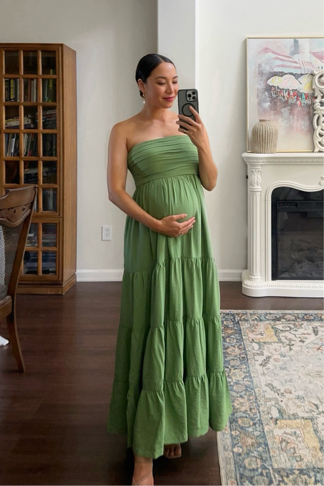Green maxi summer dress on sale for 15% off at Abercrombie 

Sized up to medium to be bump-friendly & for a bigger bust [34DD] 

Linked to some other dresses + summer faves 

#LTKBump #LTKSummerSales #LTKWedding
