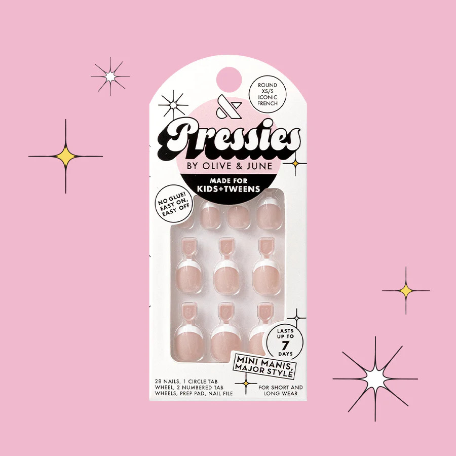 Iconic French - Pressies | Extra Short Short | Round | Olive & June