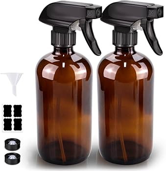 Bontip Glass Spray Bottle, Amber Glass Spray Bottle Set & Accessories for Non-toxic Window Cleane... | Amazon (US)