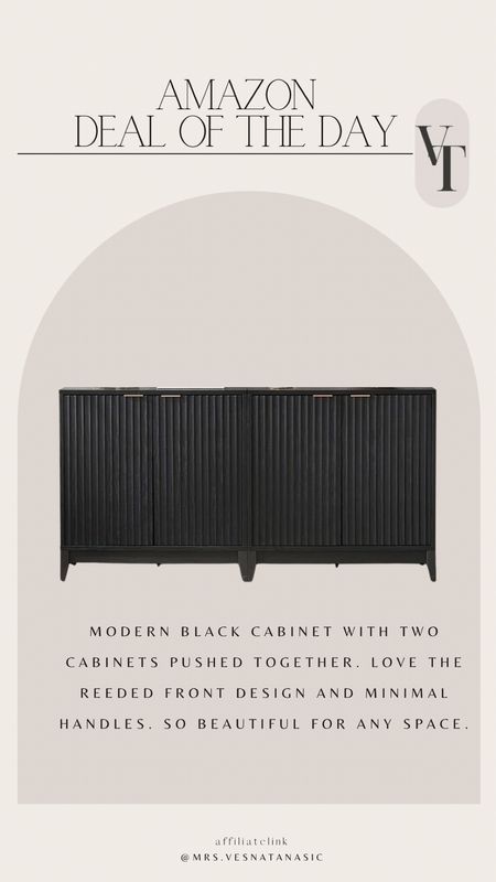 Modern black cabinet with two cabinets pushed together. Love the reeded front design and minimal handles. So beautiful for any space.

@amazonhome #amazonhome #amazon #cabinets #bedroom #livingroom 

#LTKHome #LTKSaleAlert #LTKStyleTip