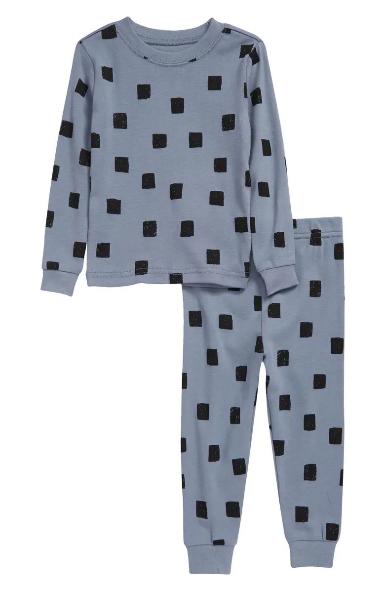 Shapes Fitted Cotton Two-Piece Pajamas | Nordstrom