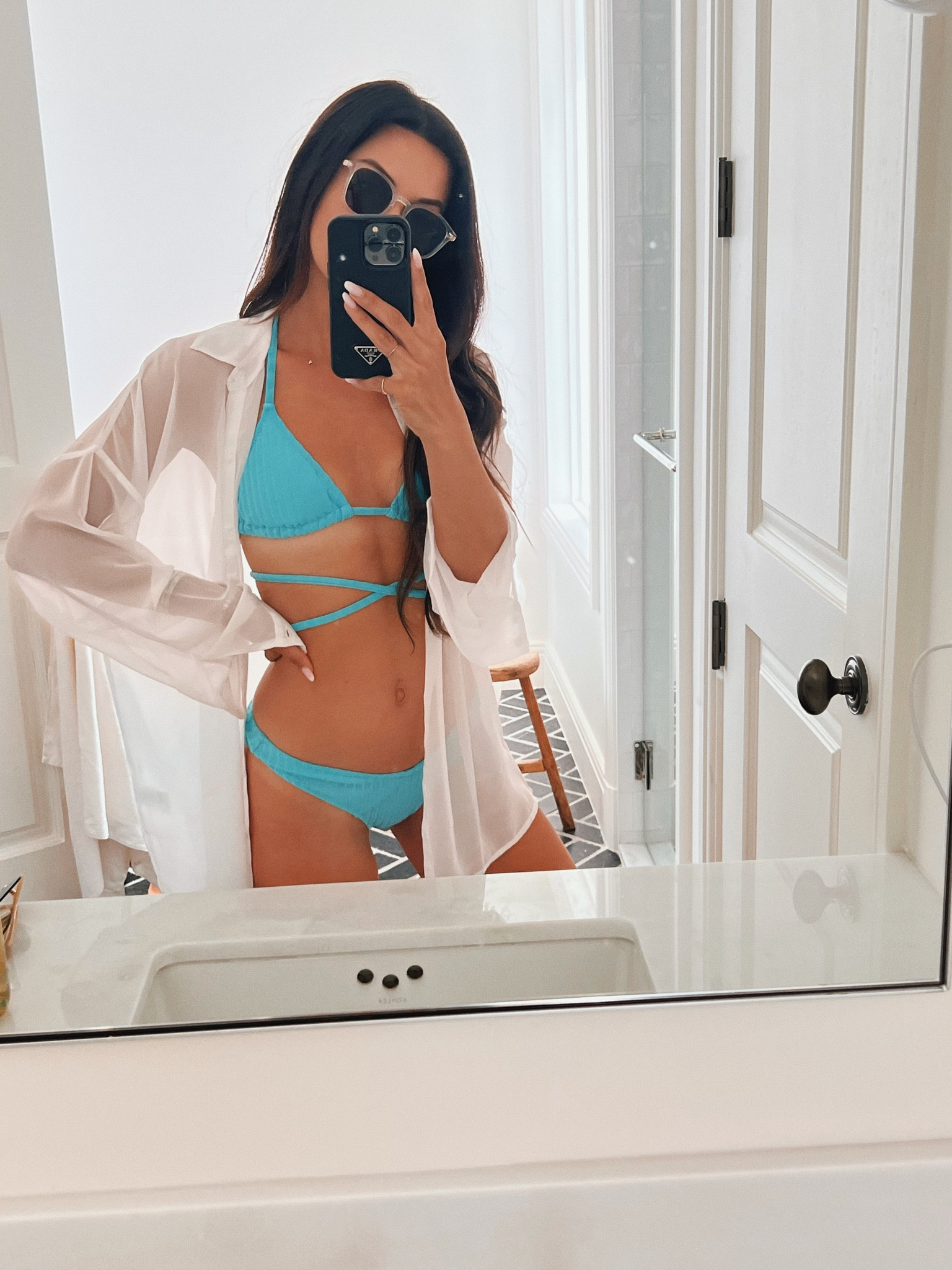 Swimsuit style - bikini and cover up. 

#LTKswim #LTKstyletip