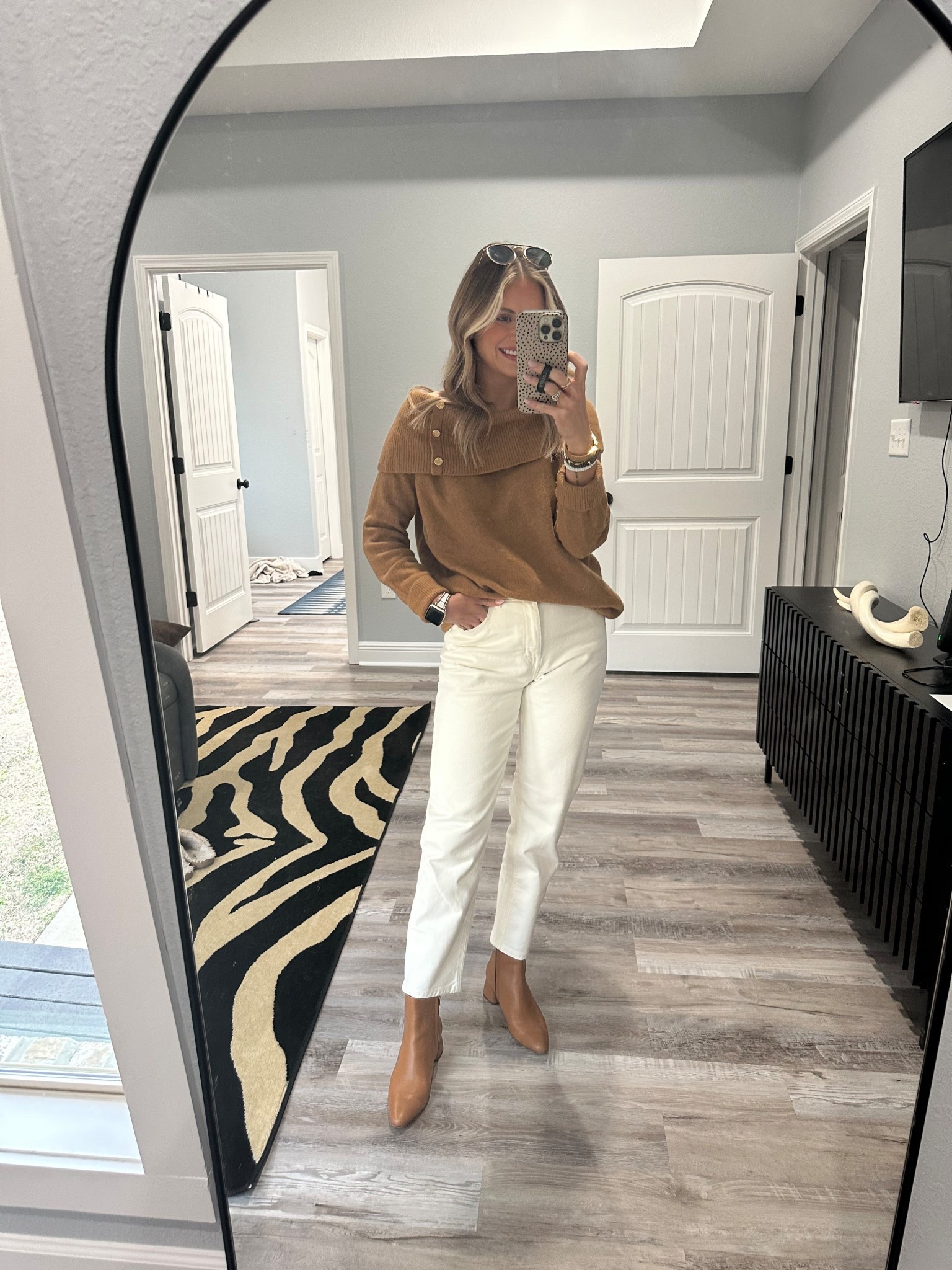 Pre spring work outfit - 2 in jeans 
ALLISONPOWELL10 to save at loopy cases (phone case)