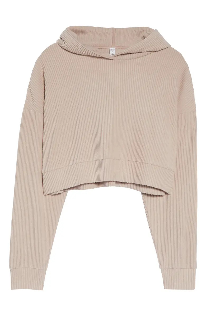 Muse Ribbed Crop Hoodie | Nordstrom