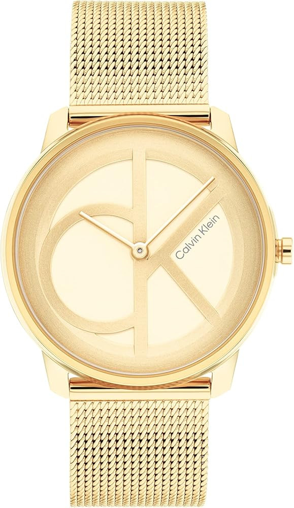 Calvin Klein CK Iconic - Men's and Women's Quartz Wristwatch - Stainless Steel Bracelet - Water R... | Amazon (US)