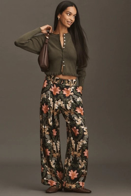 Farm Rio x Anthropologie Floral Trouser Pants | Anthropologie (US)