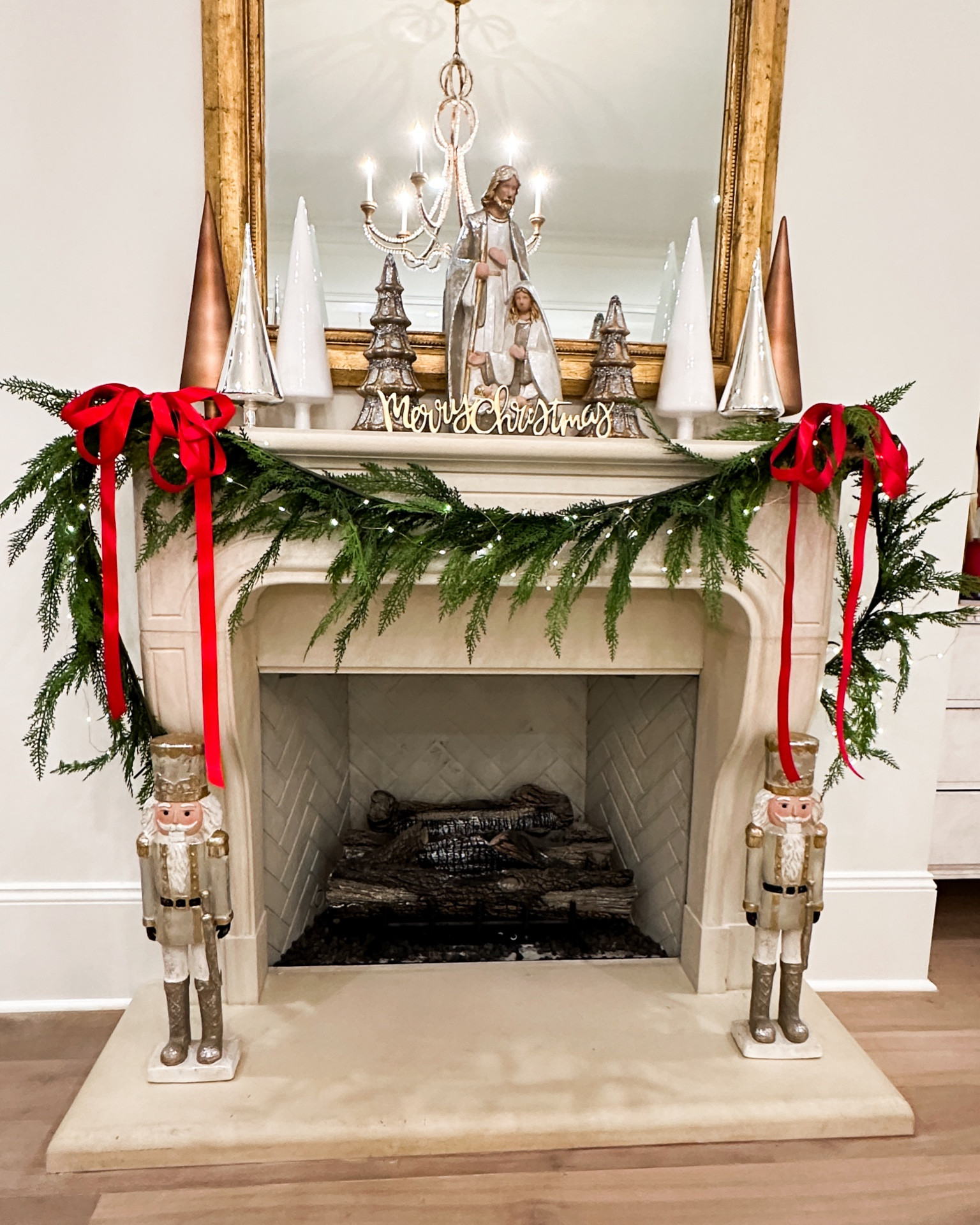 I love decorating my home for Christmas!🎄 Cant wait to cozy up next to this fireplace as it gets colder and colder☃️🪵
How cute are the nutcrackers and garland! 🥰
Linking the exact nutcrackers, nativity scene, and Christmas trees. Linking similar garland, as the exact one is out of stock!😓

Christmas decor, christmas home decor, Amazon Christmas finds💗

#LTKSeasonal #LTKhome #LTKHoliday