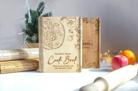 Heirloom Cookbook /Wooden Custom Recipes Book /Family heirloom /Gift for mom/Personalize Chef Recipe | Etsy (US)